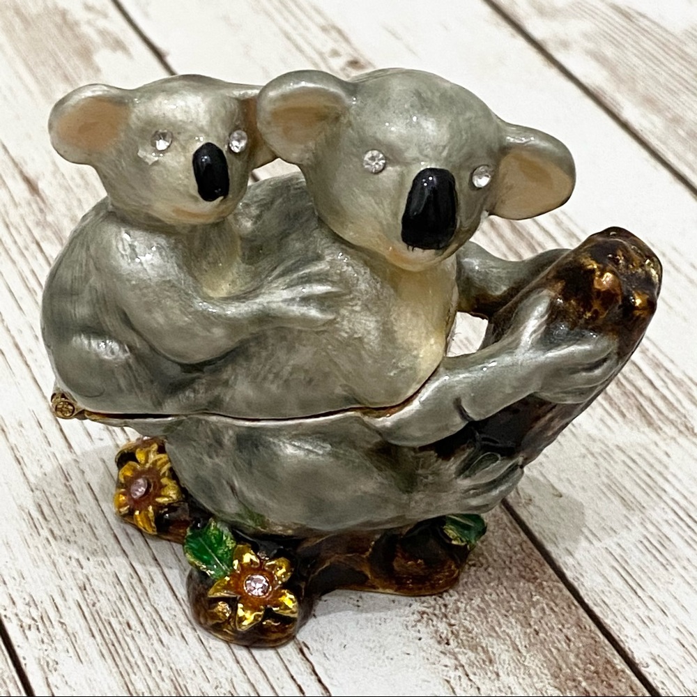 Artform Koala and Joey Enamel Trinket